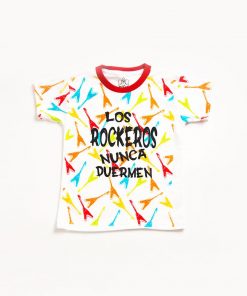 Polo para niño con diseño de Rock .Tallas de 2 a 4 años