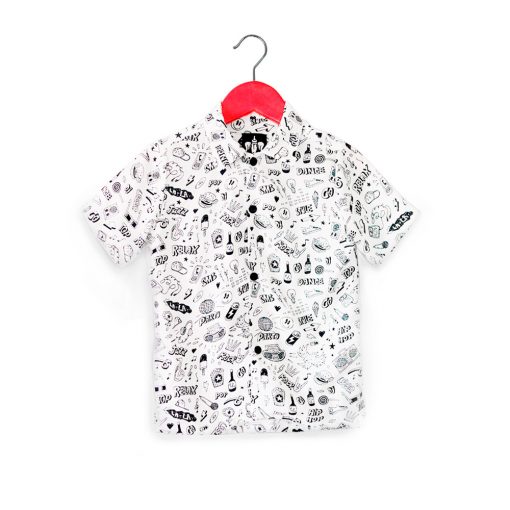 Camisa para niños con diseño de Rock . Tallas de 2 a 6 años