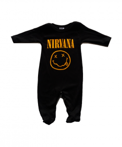 Enterizo para bebe con diseño de Nirvana. Tallas de 3 a 12 meses