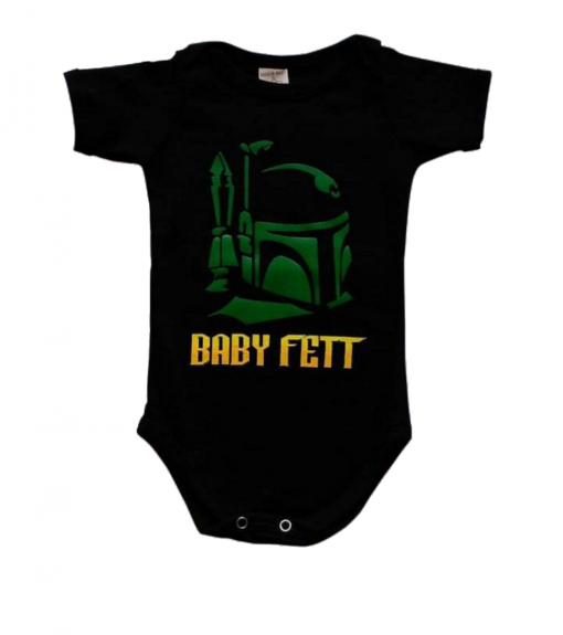 Bodie para bebe con diseño de baby fett